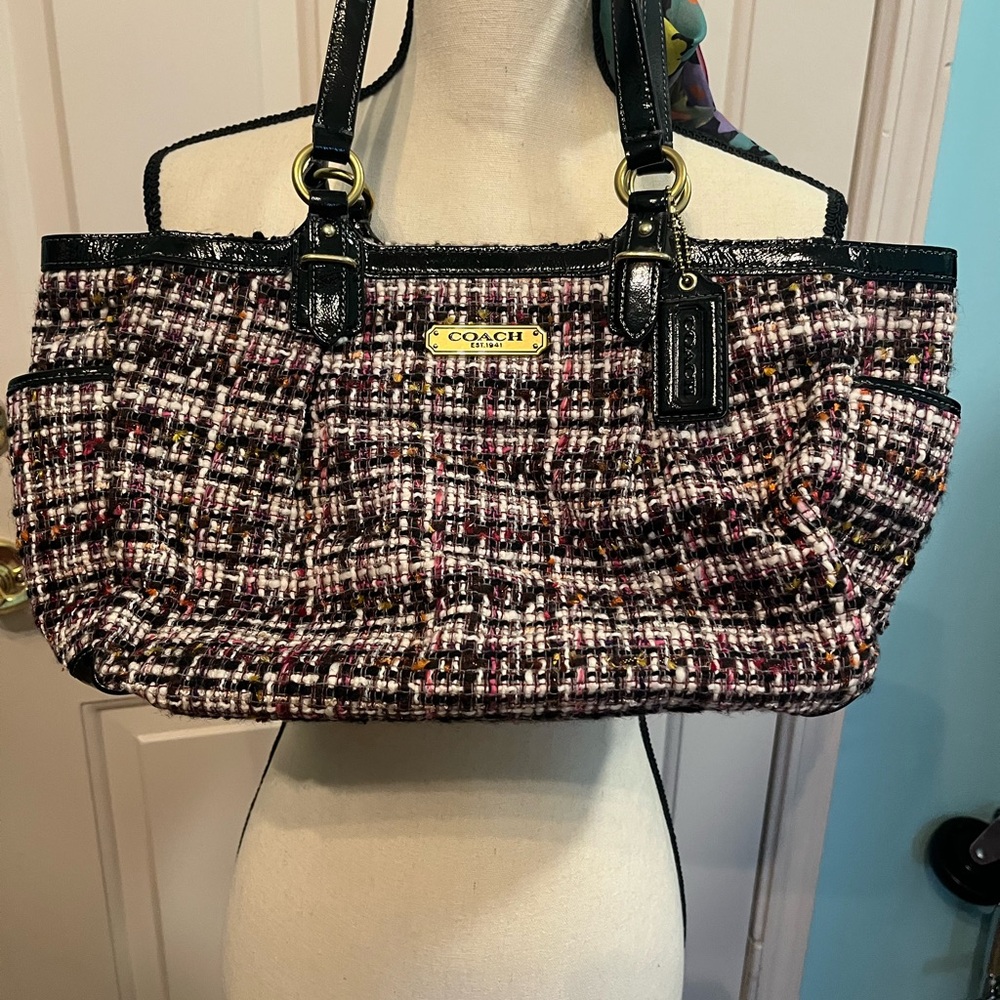 COACH tweed bag